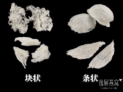 燕窝块状和条状区别,自己吃该选择哪一种好(哪个营养高)